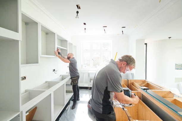 White shaker kitchen cabinet installation Washington