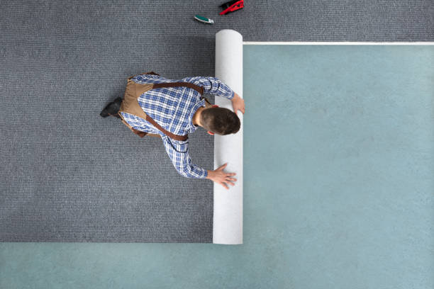 Plush carpet installation in Washington bedroom